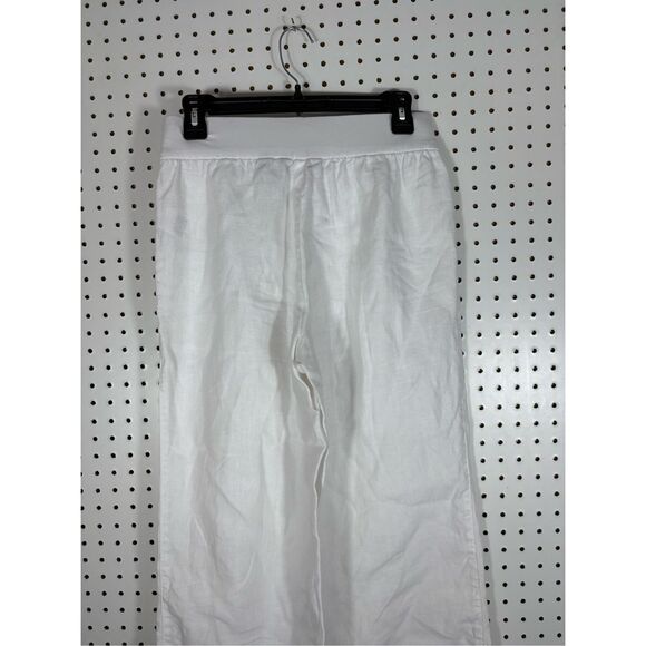 Lands End linen wide leg pants size 4P - Picture 5 of 8